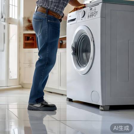 洗衣机稳放瓷砖木板地