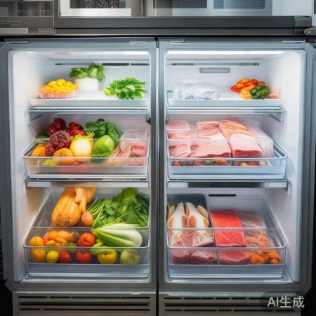 分区冷藏，食物保鲜节能