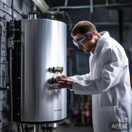 壁挂炉接口位置，连接耦合罐。