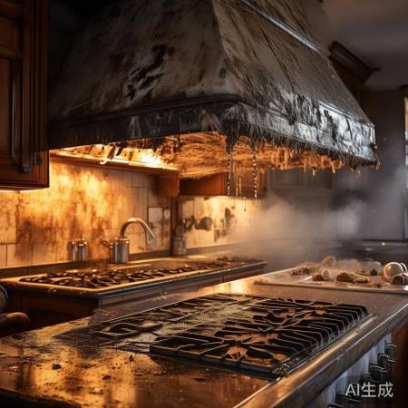 油烟机清洁防火灾，安全美丽两不