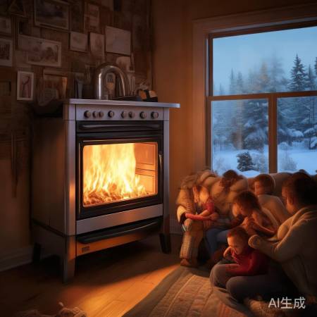 家用燃气灶变取暖神器!