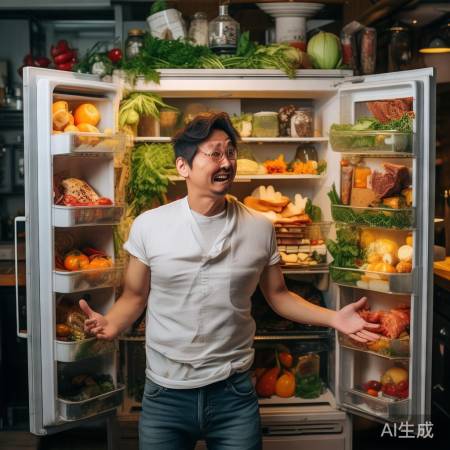 韩吃播大咖Hamzy，冰箱美食