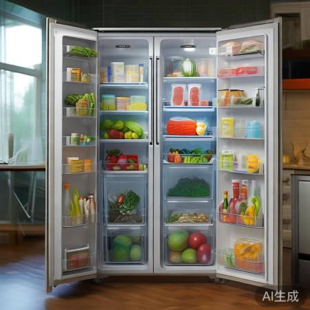 汉兹冰箱井然有序，食材分类存放